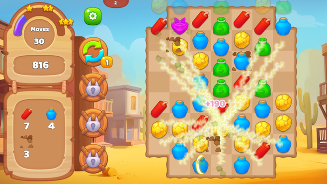 Wild West Match 2: The Gold Rush-screenshot