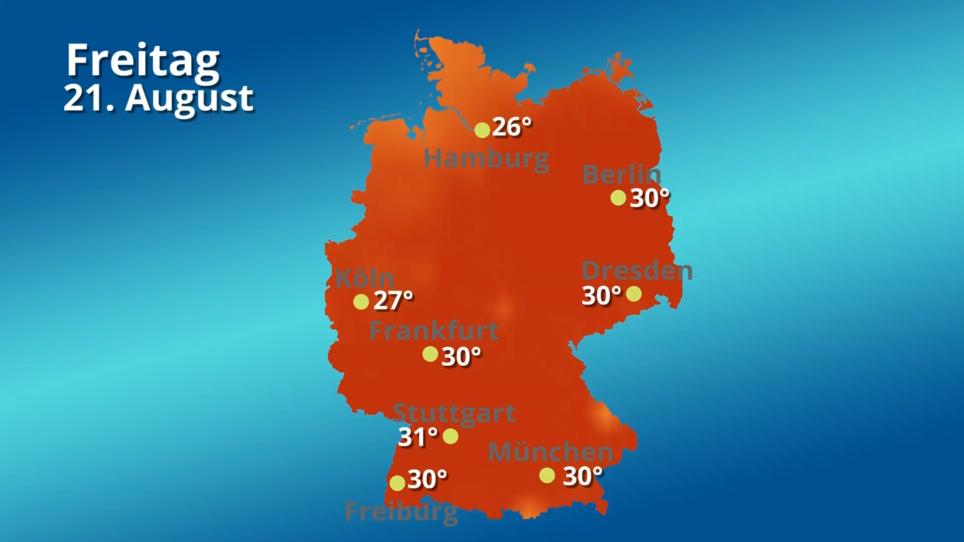 Die Temperaturen in Deutschland für 14 Tage: Es bleibt erst mal