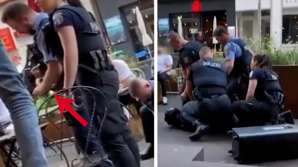 Frankfurt: Mann klaut Polizei Schlagstock und geht damit direkt