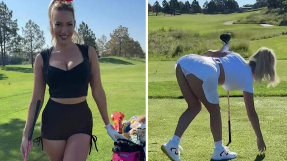 Sie Zeigt Was Sie Kann Und Was Sie Hat Sexy Golf Star Bringt Fans Mit Höschen Blitzer Um 5976